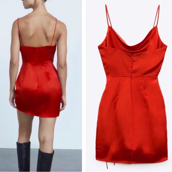 ZARA Satin Dress - Picture 3 of 3